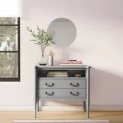 REGENCE CÔMODA 2 GAVETAS 90 CM X 50 CM - CINZA PROVENCE - Foto 3