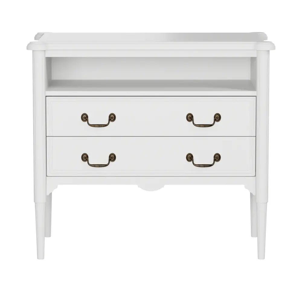 REGENCE CÔMODA 2 GAVETAS 90 CM X 50 CM - BRANCO PROVENCE - Foto 1