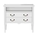 BRANCO PROVENCE - REGENCE CÔMODA 2 GAVETAS 90 CM X 50 CM