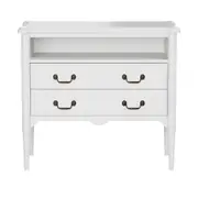 REGENCE CÔMODA 2 GAVETAS 90 CM X 50 CM - BRANCO PROVENCE - Foto 1