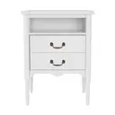 MESA DE CABECEIRA ALTA 2 GAVETAS REGENCE