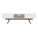 BRANCO/NOZES - RACK 2 PORTAS 1,60 M X 42 CM VINCENT