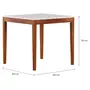 MESA DE JANTAR 80 CM X 80 CM NOAH - NOZES/BRANCO - Foto 2