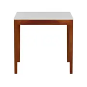 MESA DE JANTAR 80 CM X 80 CM NOAH - NOZES/BRANCO - Foto 1