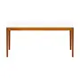 MESA DE JANTAR 1,60 M X 80 CM NOAH - NOZES/BRANCO - Foto 1