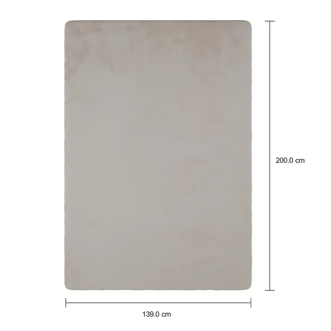 TAPETE 1,40 M X 2 M MELODY - CREAM - Foto 8
