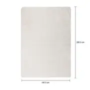 TAPETE 1,40 M X 2 M MELODY - CREAM - Foto 7