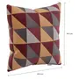 CAPA PARA ALMOFADA 45 CM X 45 CM TRIANGLE - COBRE/GARNET - Foto 2