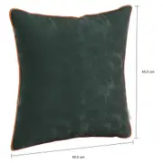 CAPA PARA ALMOFADA 45 CM X 45 CM VELÚ - MALAQUITA/COBRE - Foto 2