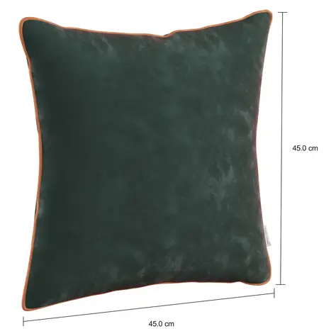 Imagem com medidas do produto CAPA PARA ALMOFADA 45 CM X 45 CM VELÚ