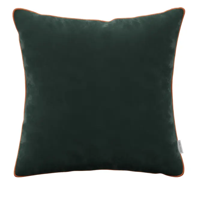 CAPA PARA ALMOFADA 45 CM X 45 CM VELÚ - MALAQUITA/COBRE - Foto 1
