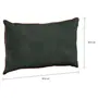 CAPA PARA ALMOFADA 50 CM X 30 CM VELÚ - MALAQUITA/COBRE - Foto 2