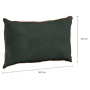 CAPA PARA ALMOFADA 50 CM X 30 CM VELÚ - MALAQUITA/COBRE - Foto 2