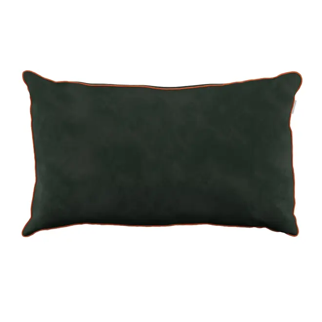CAPA PARA ALMOFADA 50 CM X 30 CM VELÚ - MALAQUITA/COBRE - Foto 1