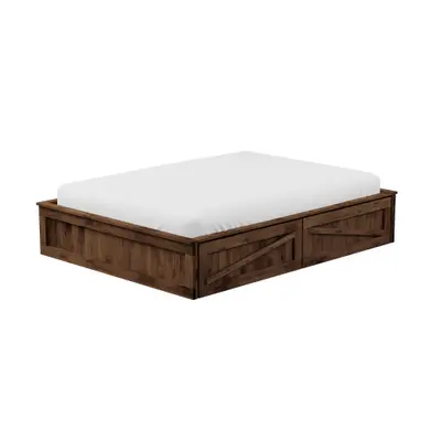 CAMA DE CASAL COM 2 GAVETAS 1,38 M CRATES