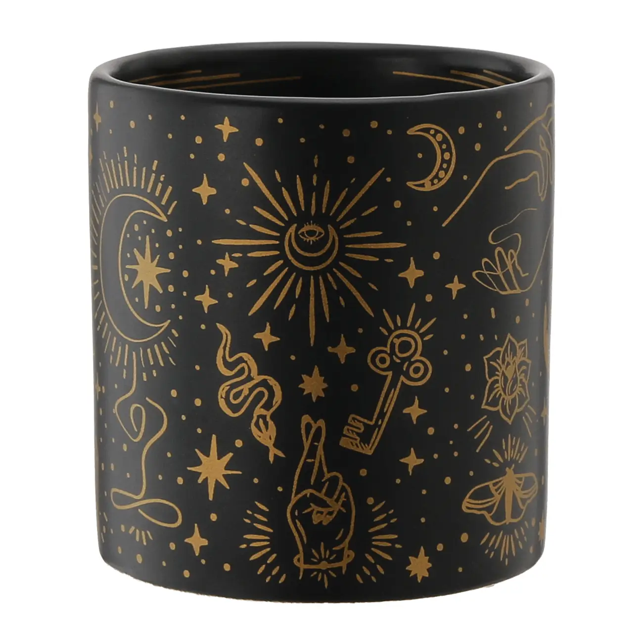 CANECA 300 ML MYSTICAL - PRETO BRILHANTE/OURO - Foto 6