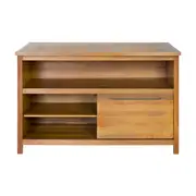BALCÃO DE COZINHA COM 1 PORTA DE CORRER 1,35 M X 80 CM GOURMET - NOZES - Foto 1
