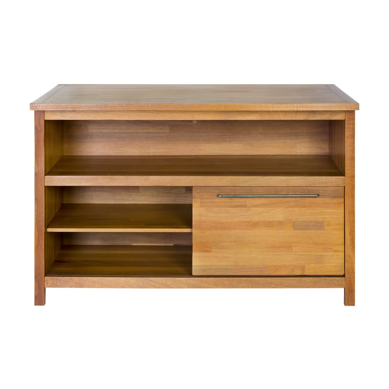 BALCÃO DE COZINHA COM 1 PORTA DE CORRER 1,35 M X 80 CM GOURMET - NOZES - Foto 1