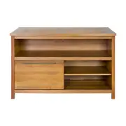 BALCÃO DE COZINHA COM 1 PORTA DE CORRER 1,35 M X 80 CM GOURMET - NOZES - Foto 3
