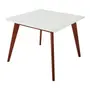 MESA 90 CM X 90 CM LIN - NOZES/BRANCO - Foto 1