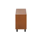 PIO BUFFET 4 PORTAS 1,60 M X 45 CM - NOZES/PRETO - Foto 1