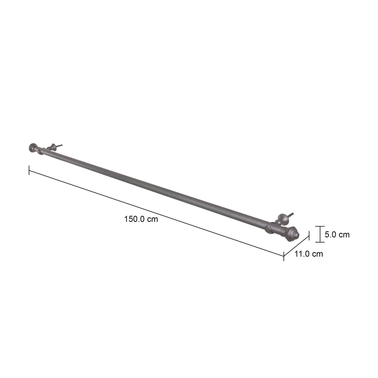 SUPORTE PARA CORTINA 1,50 M KANELBULLE - KONKRET - Foto 7