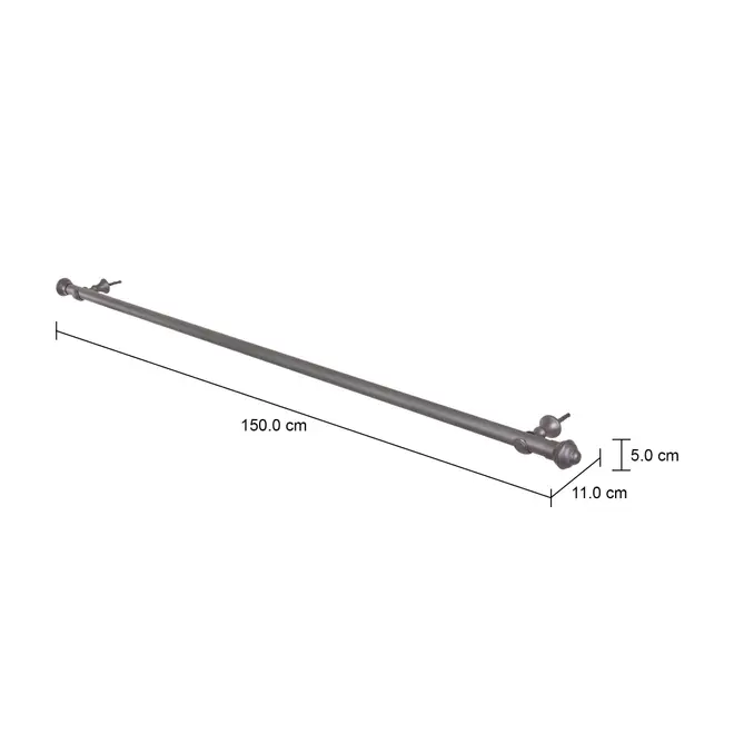 SUPORTE PARA CORTINA 1,50 M KANELBULLE - KONKRET - Foto 7