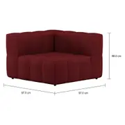 SOFÁ MODULAR CANTO SOFO - GARNET - Foto 2