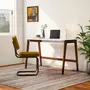 MESA DE ESCRITÓRIO 1 GAVETA 1,20 M X 60 CM HANNA - NOZES/BRANCO - Foto 7