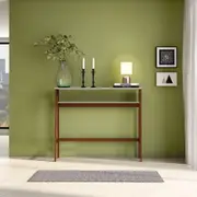 MESA ALTA 1,20 M X 40 CM HANNA - NOZES/BRANCO - Foto 4