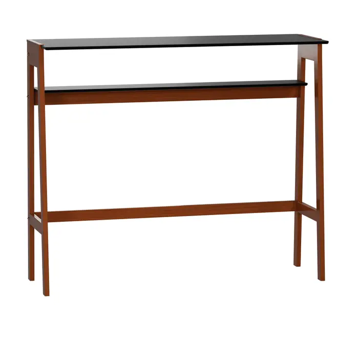 MESA ALTA 1,20 M X 40 CM HANNA - NOZES/PRETO - Foto 1
