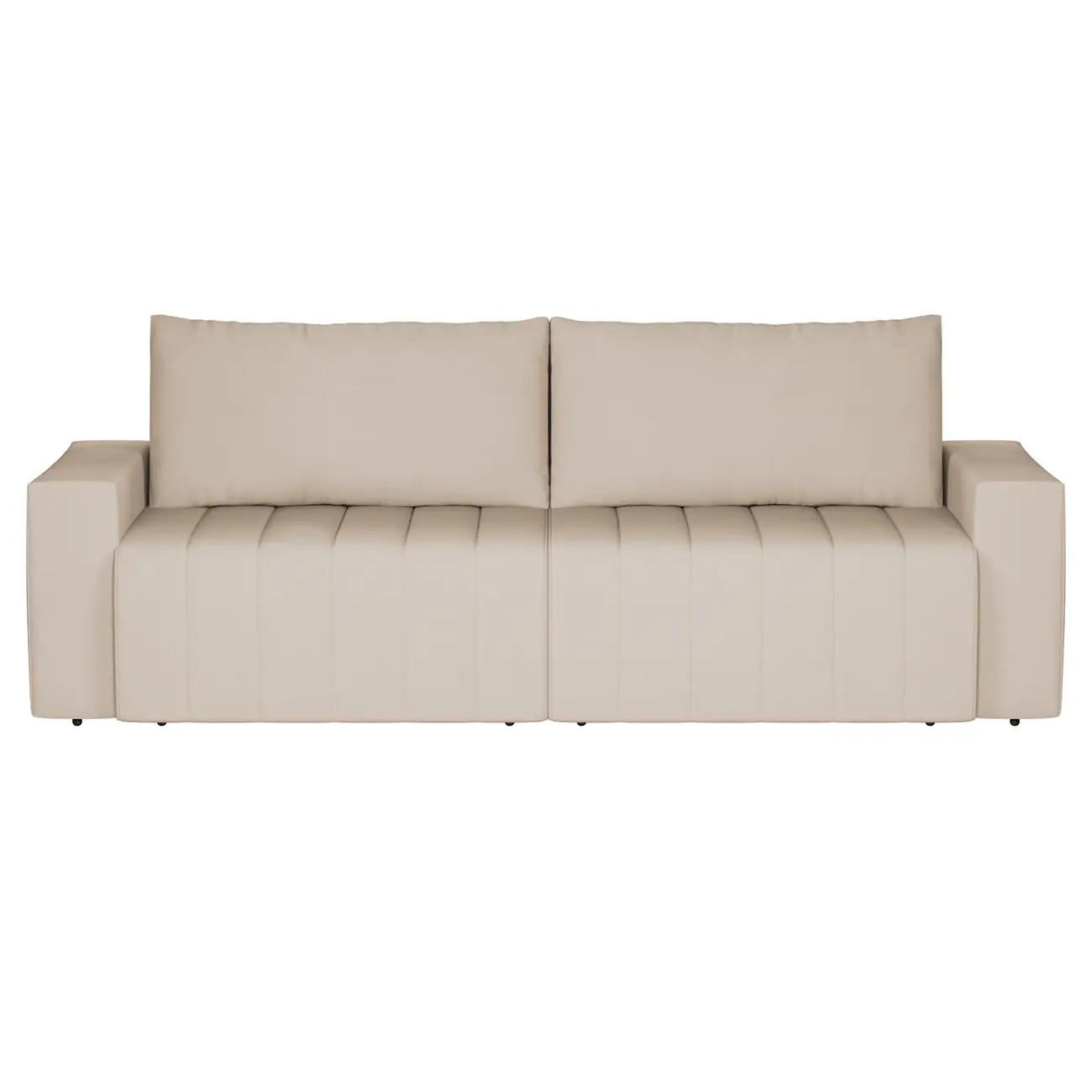 SOFÁ-CAMA RETRÁTIL E RECLINÁVEL 3 LUGARES SNOOZE - CINZA CLARO - Foto 1