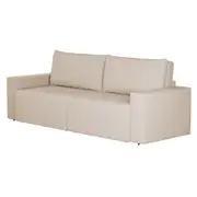 SOFÁ-CAMA RETRÁTIL E RECLINÁVEL 3 LUGARES SNOOZE - CINZA CLARO - Foto 2