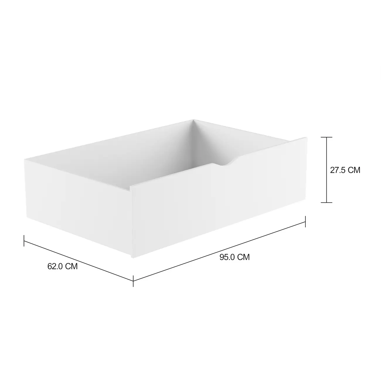 MON CHÉRI CONJUNTO COM 2 GAVETAS PARA CAMA-SOFÁ 78 CM - BRANCO - Foto 2
