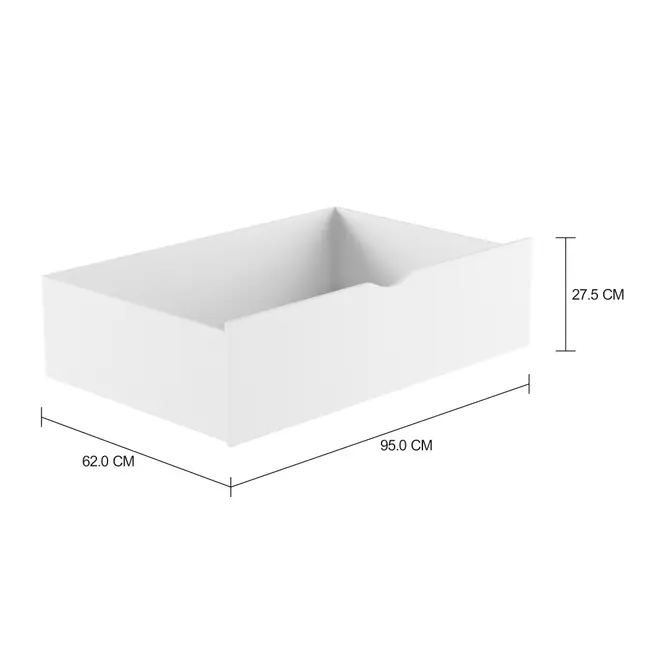 MON CHÉRI CONJUNTO COM 2 GAVETAS PARA CAMA-SOFÁ 78 CM - BRANCO - Foto 2