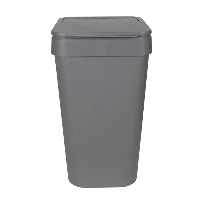 LIXEIRA 15 L FLAP - CINZA - Foto 1