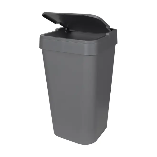 LIXEIRA 15 L FLAP - CINZA - Foto 2