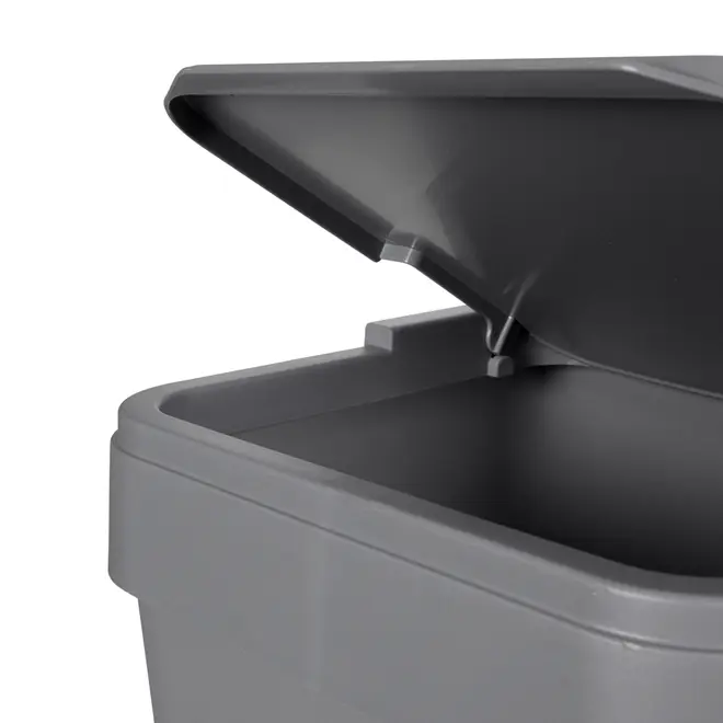 LIXEIRA 15 L FLAP - CINZA - Foto 6