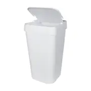 LIXEIRA 15 L FLAP - BRANCO - Foto 2