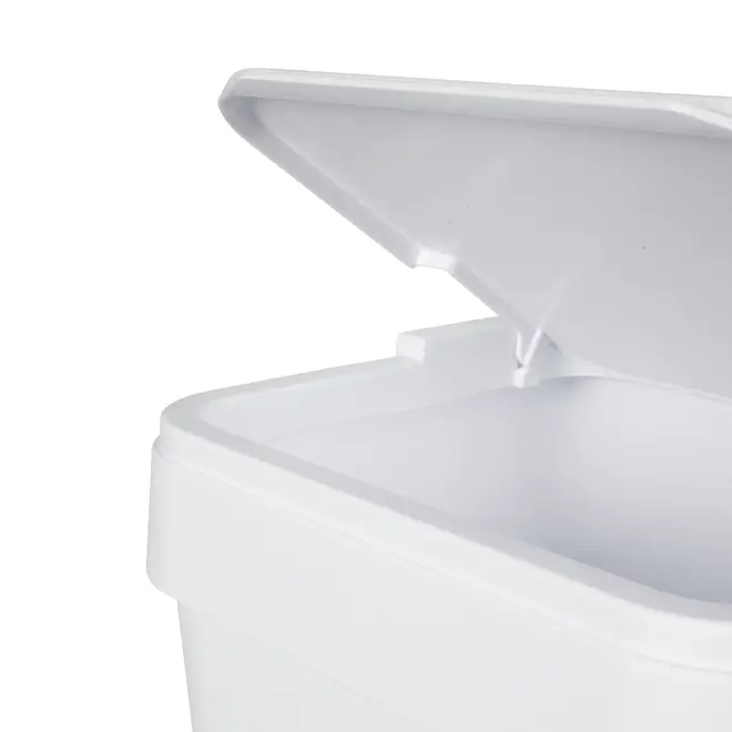 LIXEIRA 15 L FLAP - BRANCO - Foto 6