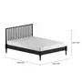 CAMA DE CASAL 1,38 M SKAND - PRETO - Foto 5
