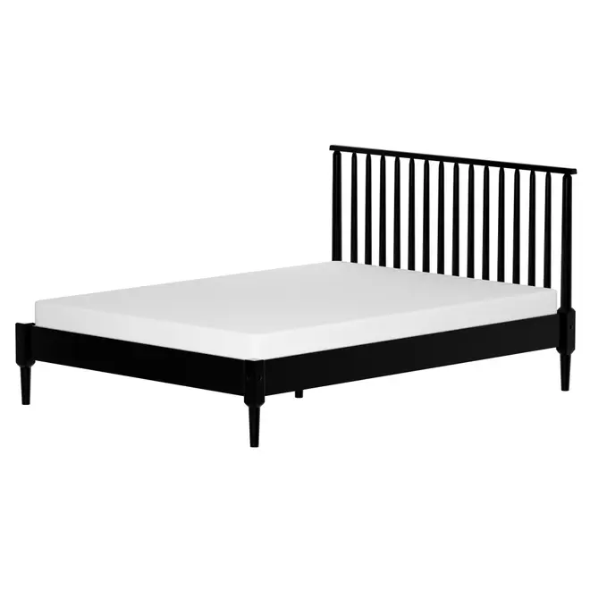 CAMA DE CASAL 1,38 M SKAND - PRETO - Foto 1