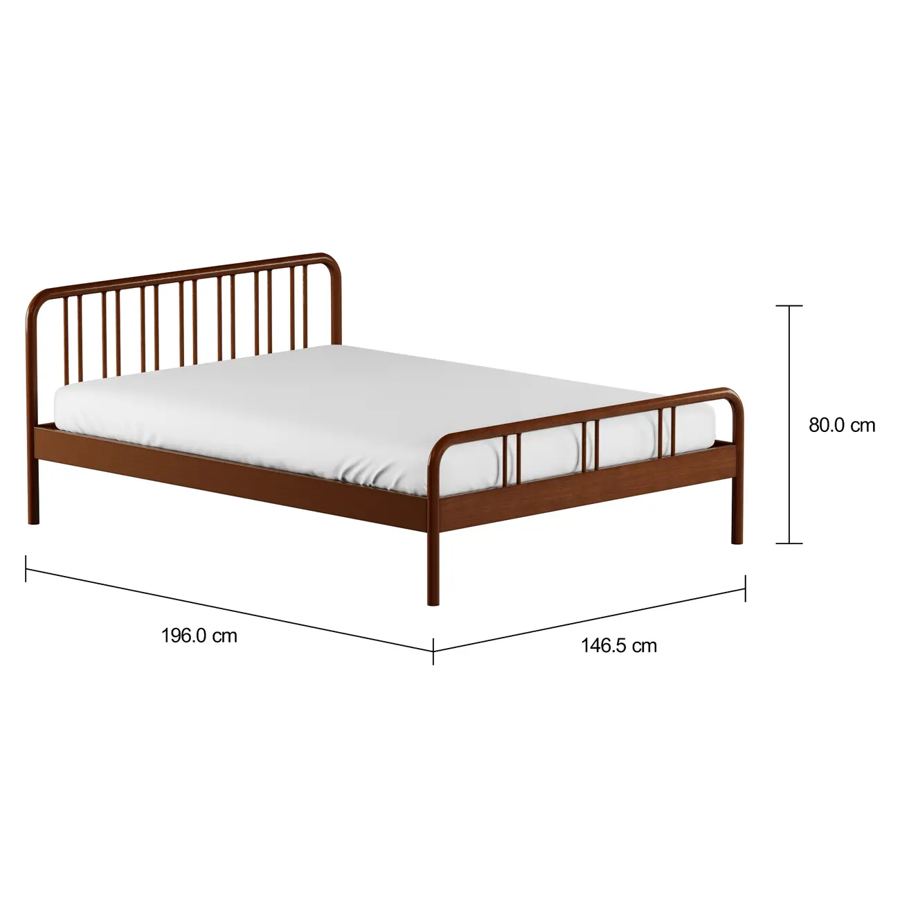 CAMA DE CASAL 1,38 M PATENTE - NOZES - Foto 7