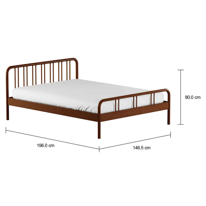 CAMA DE CASAL 1,38 M PATENTE - NOZES - Foto 7