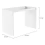 BASE DE MESA 1,10 M X 55 CM VETRO - BRANCO - Foto 2