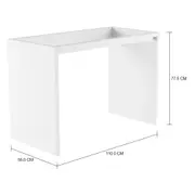 BASE DE MESA 1,10 M X 55 CM VETRO - BRANCO - Foto 2