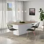 MESA DE JANTAR 2 M X 1,10 M FLOAT WOOD - BRANCO/FREIJÓ - Foto 3