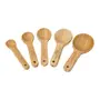 JOGO COM 5 COLHERES MEDIDORAS BAMBOO - BAMBU - Foto 1
