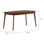 MESA DE JANTAR EXTENSÍVEL 1,36 M/1,76 M X 90 CM OREGON - NOZES - Foto 15