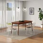 MESA DE JANTAR EXTENSÍVEL 1,36 M/1,76 M X 90 CM OREGON - NOZES - Foto 16